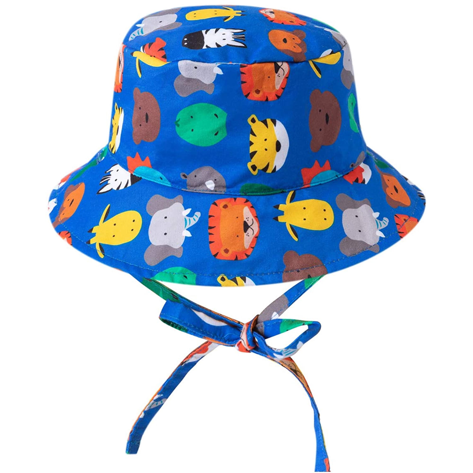 Chapeau De Soleil Pour Enfant Garçon 7-14 Ans - Large Bord - Protection UV - Beige Foncé - Neuf