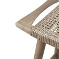 thumbnail image 6 of Lanier Acacia Wood Outdoor Barstool with Wicker, Set of 4, Light Brown and Light Multi-Brown, 6 of 8