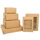 thumbnail image 5 of 6 cajas de papel Kraft para galletas y dulces, con ventana de PVC, para bodas, Navidad, regalos, embalajes, decoración, suministros para fiestas de cumpleaños, 5 of 5