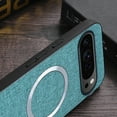 thumbnail image 4 of Decase for Google Pixel 9 / 9 Pro Case Compatible with Magsafe,Google Pixel 9 / 9 Pro Phone Case Soft Silicone Bumper Luxury Fabric Texture Business Cover,Green, 4 of 4
