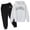 White, variant on Kinet Big Kid Boy Clothes Letter Printed Long Sleeved Hoodies Sweatshirt Pants Fall Winter Outfits Set for Boy7-8 Years,120,Dark Gray