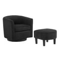 thumbnail image 4 of Kevinplus  360°  Swivel Accent Chair, Single Sofa with Ottoman for Living Room, Bedroom,Black, 4 of 14