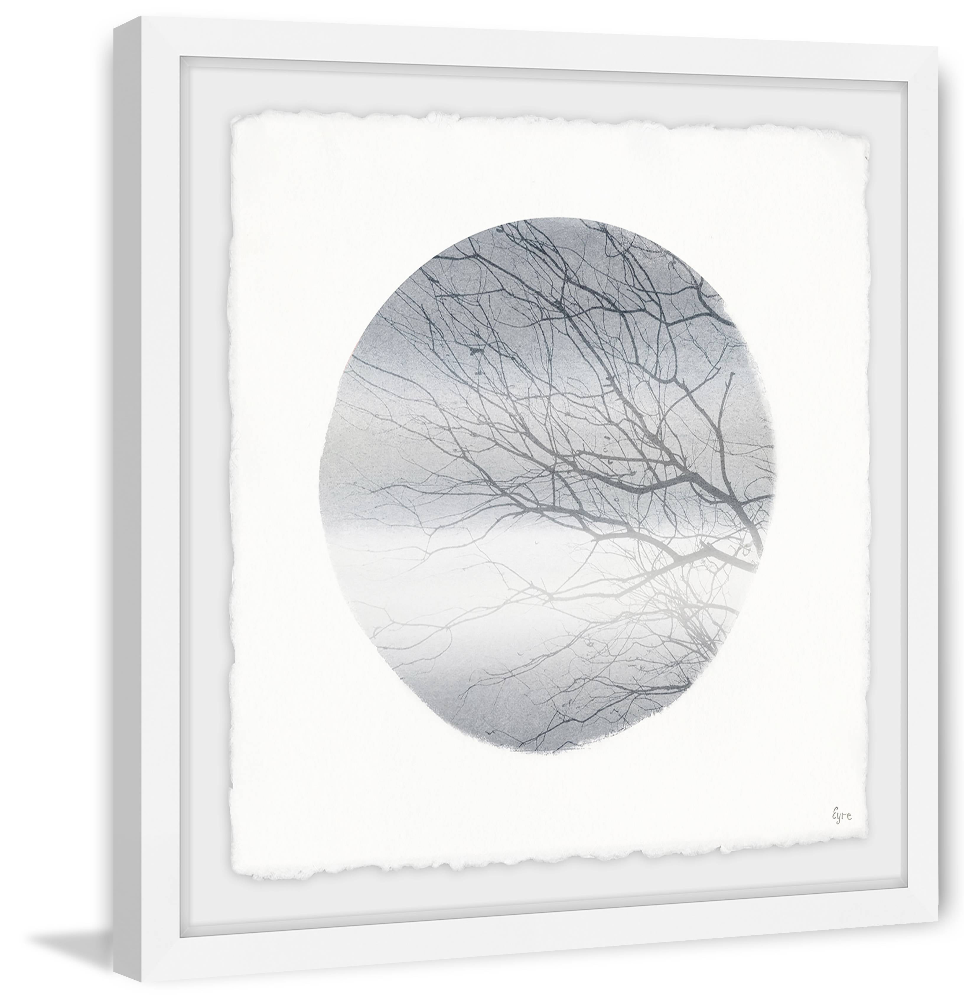 Tree in the Dusk Framed Painting Print