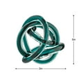 thumbnail image 4 of Torre & Tagus Boule Décorative en Verre Orbite, Petite, Turquoise, 4 of 6