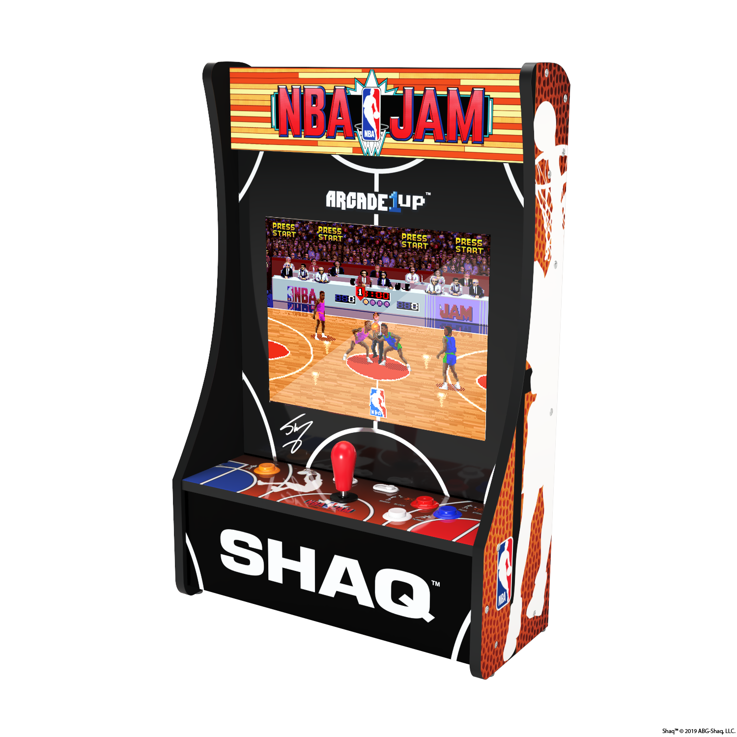 ARCADE1UP NBA JAM SHAQ EDITION PARTYCADE 3 GAMES IN 1