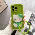 thumbnail image 2 of Funda de teléfono móvil Antiman Hello Cute kitty a prueba de golpes, molde 3d de TPU, carcasa de teléfono de gato de dibujos animados con espejo para Iphone 14 13 12 11 XR, 2 of 3