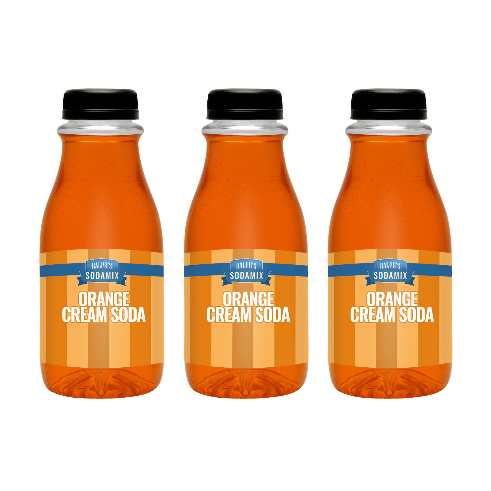 Ralph S Orange Cream Soda Sparkling Water Sodamix Flavor Three 12oz Bottles Walmart Com