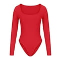 thumbnail image 5 of REALiKUN Romper for Women Round Neck Long Sleeve Causal Jumpsuit Fashion Sport Workout Gymnastics Legging Slim Fit Bodysuit, 5 of 7