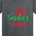thumbnail image 4 of Inktastic Santa's Helper, Elf Shoes, Snowflakes, Christmas Youth T-Shirt, 4 of 5
