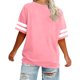 thumbnail image 3 of Mujeres Más Tamaño de Manga Larga Tops Cuello Redondo Camisa Casual Camiseta Top para la Primavera Verano Uso Diario Más Tamaño Casual Tops, 3 of 5