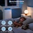 thumbnail image 4 of Aprafie 14,000 BTU Portable Air Conditioner wth Remote Control & LED Touch Panel, Window Kit, Cools up to 750 Sq.ft, 115V, White/Gray, 4 of 7