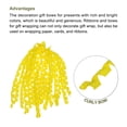 thumbnail image 3 of Unique Bargains 12 Count 6' Large Curly Bows for Gift Wrapping Curling Ribbon with Self Adhesive for Gift Wrap, Yellow, 3 of 7