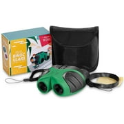 Kartokner Gifts for 3-12 Years Old Boys, Compact 8x21 Shock Proof Binoculars for Bird Watching Kids Telescope for Teens Toys for 3-12 Years Old Boys (Green)