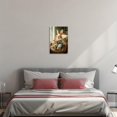 thumbnail image 3 of ZHONGYUTONG Easter Canvas Wall Decor Vintage Bunny Picture Wall Art Cute Rabbit Art Prints for Nursery Kids Bedroom Framed (12.00" x 18.00"), 3 of 5