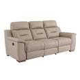 thumbnail image 2 of Titan Furnishings 90" Modern Faux Leather Upholstered Sofa in Beige, 2 of 10