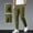 #Army Green, variant on DPTALR Men's Solid Color Elastic Waist Casual Full-Length Pants with Pockets,White,Big and Tall Men S