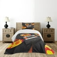 thumbnail image 4 of Ambesonne Music Quilted Bedspread Set 2 Pcs, Cassette Vinyl 70s, Twin Size, Multicolor, 4 of 5