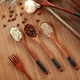 thumbnail image 4 of Juego de cubiertos japoneses de madera con cuchara y tenedor de madera (16 piezas), 4 of 5