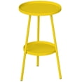 thumbnail image 1 of Outsunny Round Garden Table, 2-Tier Small Side Table, 1 of 10