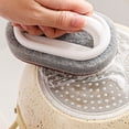 thumbnail image 3 of Extra Large Thick Sponge Cleaning Brush with Handle, Multi‑Functional Household Scrub Brush, Heavy‑Duty Scrubber for Bathroom Shower Tile, Kitchen Stove Pot, Sink Daily Deep Cleaning, 3 of 4