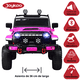 thumbnail image 3 of Camioneta eléctrica Montable para niños JOYKOO Control remoto Luz 12v rosa, 3 of 7