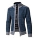thumbnail image 1 of Ceisia Men's Corduroy Color Block Shirt Jacket Casual Long Gift Sleeve Windproof Outerwear with Pockets, 1 of 5