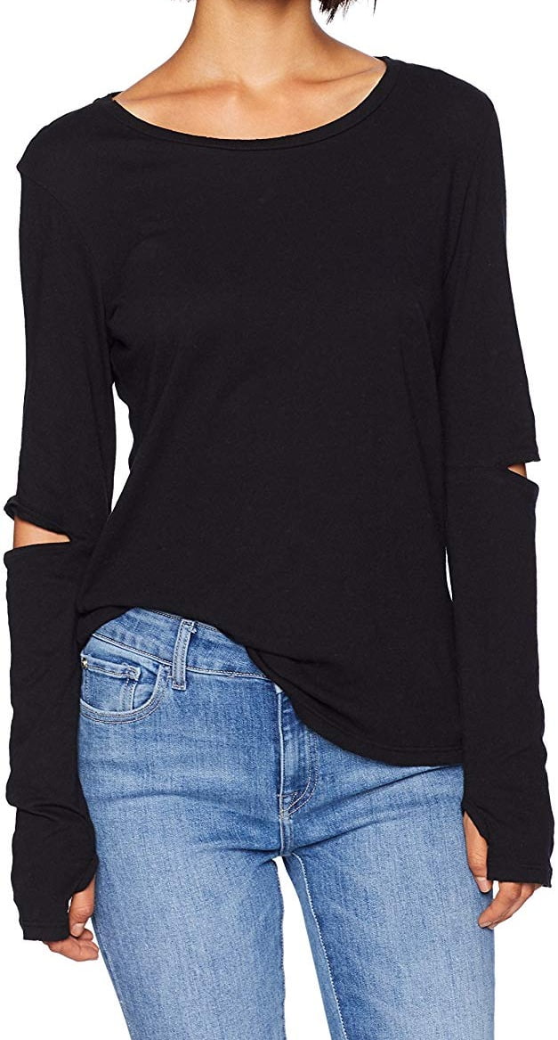 Philanthropy Tops & Blouses Womens Large Knit Top Long Sleeve Slit