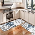 thumbnail image 3 of Kitchen Rugs Sets Of 2,Purple Floral and Petal Pattern Anti Fatigue Kitchen Mat Rugs Non Slip Washable,Decorative Kitchen Floor Mats for Kitchen,Sink,Laundry,17"X47", 3 of 5