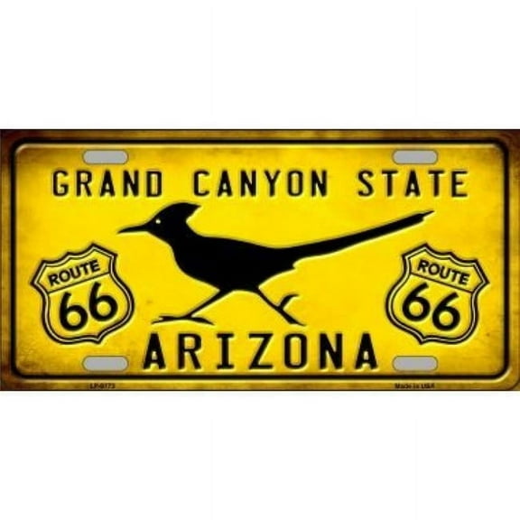 212 Main LP-8773 6 x 12 in. Arizona Grand Canyon with Route 66 Metal License Plate