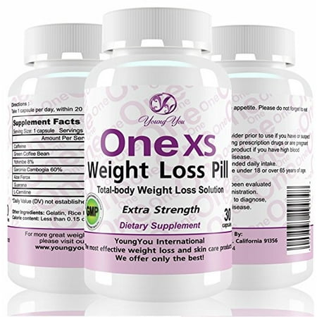 One XS Diet Pills (X-Strength) Pharmaceutical Grade Weight Loss Diet Pills. Appetite suppressor Fat (Best Fat Burning Pills 2019)