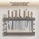 thumbnail image 4 of Portacuchillos de pared | Soporte de acero inoxidable con 10 ranuras | Organizador de cuchillos de cocina para pared | Soporte para cuchillos que ahorra espacio | Negro o blanco, 4 of 6