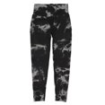 thumbnail image 4 of Leggings Tie Dye sin costuras, cintura alta, elásticos, negros, de secado rápido, suaves y transpirables, para yoga, para mujer, talla L, 4 of 14