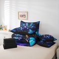 thumbnail image 6 of Manfei Bohemian Feather Dreamcatcher Bedding Comforter Set 7 Pieces for Boys Girls,Flying Butterflies Full Bedding Set Lightweight,Abstract Gradient Fitted Sheet Flat Sheet,Luxury Bedroom Decor, 6 of 8