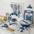 thumbnail image 5 of COOK WITH COLOR 3-Piece Cutting Board Set, Non-slip Chopping Board Kitchen Utensils Set Home Essentials, Blue White, 5 of 7
