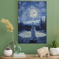 thumbnail image 2 of Norwegian Elkhound Vintage Dog Golf Canvas – Artistic Sports, Norwegian Elkhound Dog with Golf Stretched Canvas Size 8x12 Wall Print for Bedroom, Living Room, Office, 2 of 5