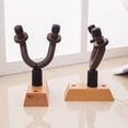 thumbnail image 4 of Colgador de pared para guitarra, madera dura auténtica, paquete de 2 colgadores para guitarra, soporte de gancho de pared, soporte con tornillos, fácil de instalar, 4 of 5