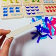 thumbnail image 5 of Tablero de clavijas de número de conteo de madera: Juguetes manipuladores de matemáticas, juguete educativo de matemáticas de aprendizaje temprano preescolar para niños pequeños y niños de jardín, 5 of 5