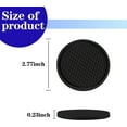 thumbnail image 2 of 4 PCS Car Cup Holder Coaster, 2.75In PVC Anti Slip Cup Holder Insert Coaster, Honeycomb Waterproof Fixed Tea Coaster, Universal for Vehicle Interior Cup Mats (Black), 2 of 5