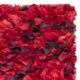 thumbnail image 4 of SAFAVIEH Rio Cassandra Confetti Polyester Shag Runner Rug, Red/Multi, 2'3" x 9', 4 of 7