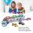 thumbnail image 3 of Juguete Del Camión Del Portador Del Coche Del Transporte, Juguete Del Camión Del Transporte Desmontable Del Tirón Hacia Atrás Con 6 Coches Pequeños Para Los Niños, 3 of 7