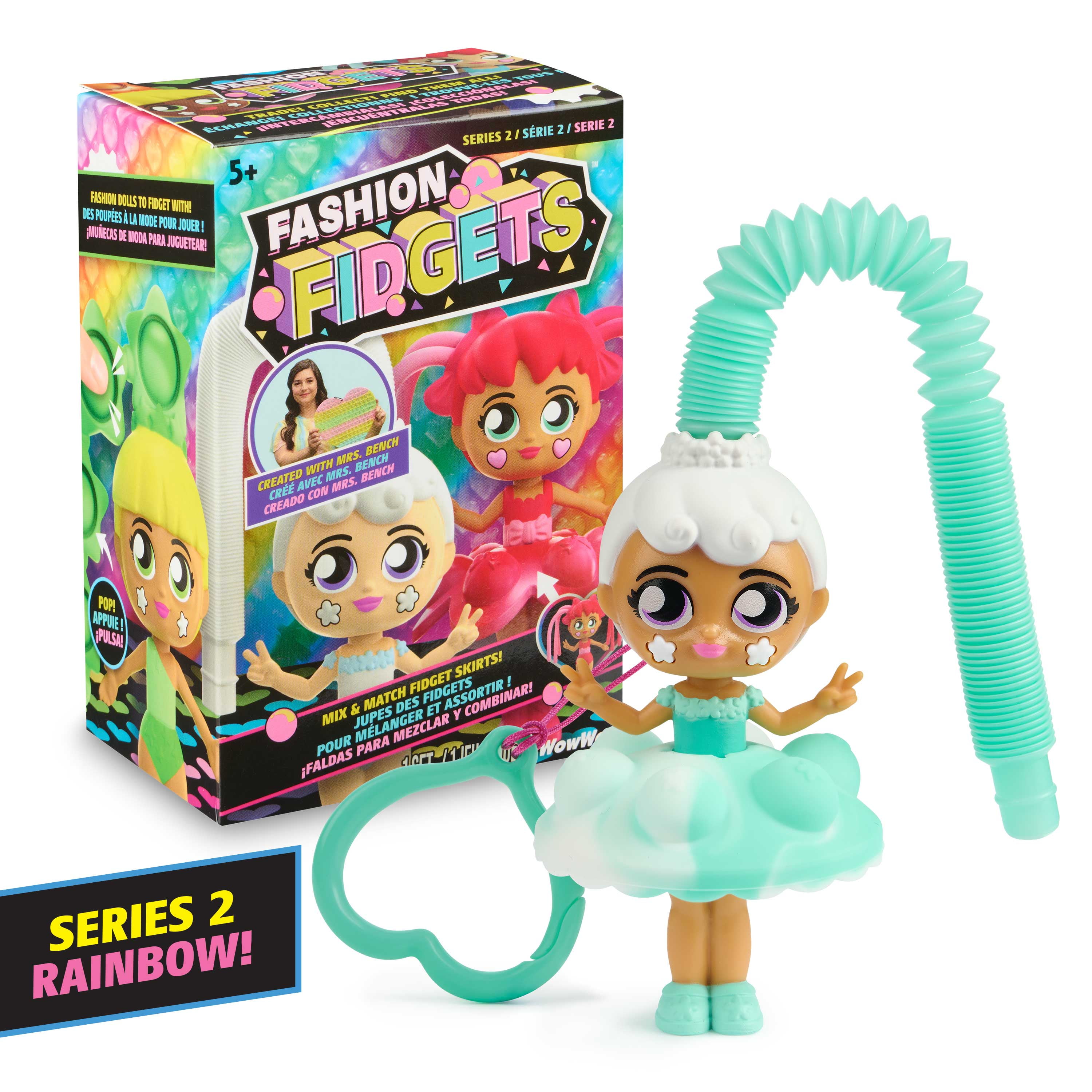 Fashion Fidgets Series 2 Rainbow Collectible Fidget Doll by WowWee, 5+ - Walmart.com