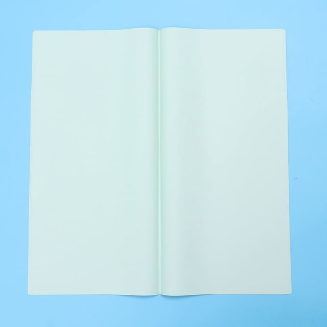 OUNONA 20Pcs Simple Packaging Papers Waterproof Plastic Material Two Sided Green Color for Packing Use