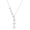 SILVER, variant on Crystal Dainty Star Necklace for Women, Star CZ Charm Statement Y-Necklace Gold/Silver/Rose Gold Shining Exquisite Choker Necklace for Women Adjustable Jewelry Gifts