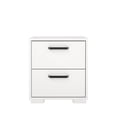 thumbnail image 3 of Tvilum Sofia 2 Drawer Bedroom Nightstand for Adults, White, 3 of 15