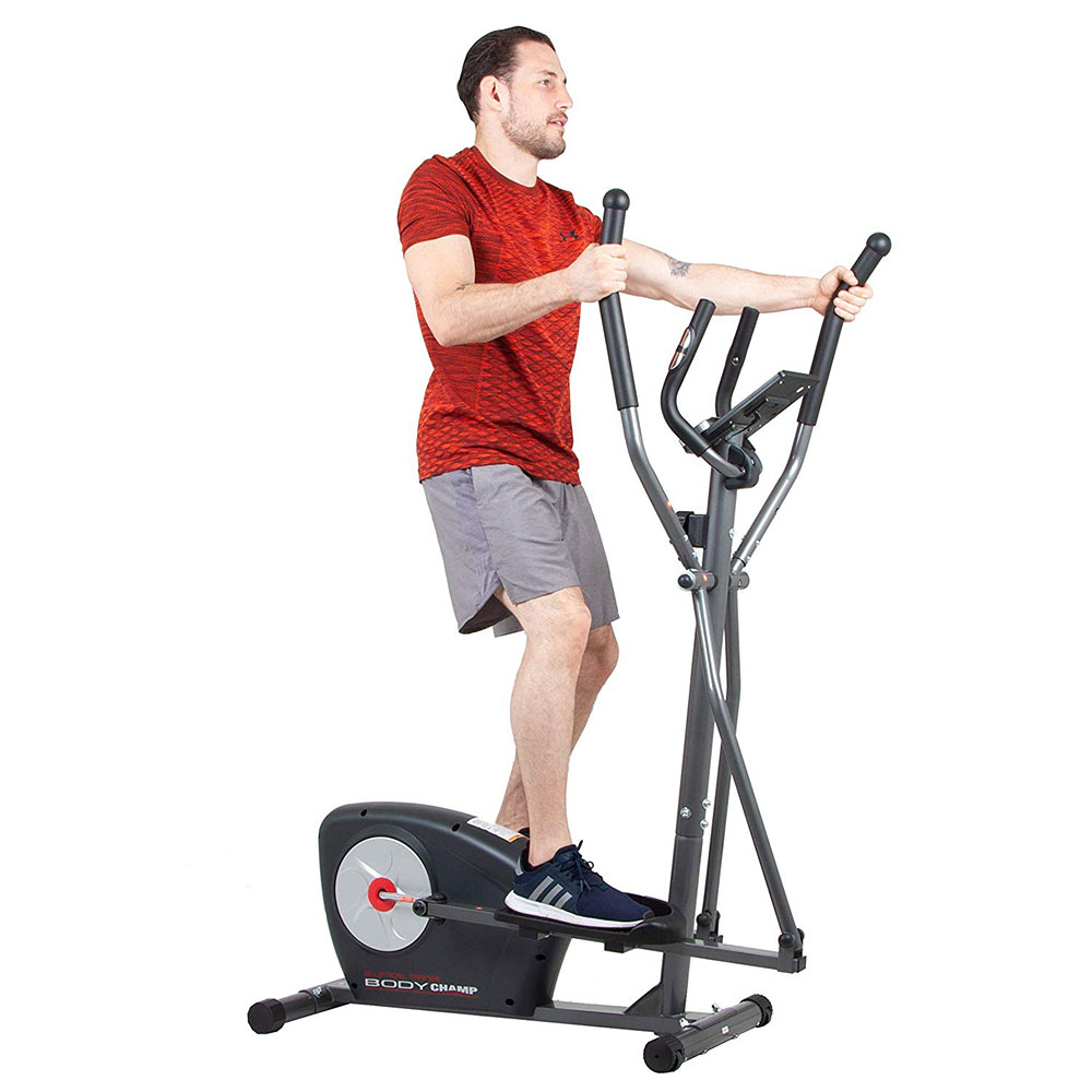 Body Champ Magnetic Adjustable Elliptical Machine Trainer with LCD Monitor - image 2 of 7