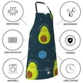 thumbnail image 6 of Bingfone Avocado In Space Apron Gifts For Men, Women Professional Grade Chef Apron For Kitchen,Bbq & Grill, 6 of 8