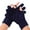 Black, variant on Fingerless Gloves Half Finger Winter Warm Knit Thermal Working Running Biking Driving Typing Men Women