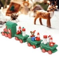 thumbnail image 4 of Decoración del tren de Navidad, lindo tren de Navidad Tren de Navidad Juego de tren de Navidad Eleva tu experiencia, 4 of 12