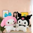 thumbnail image 2 of cartoonstore Kuromi My Melody Plush Toy, 75CM, Birthday, Short Plush, PP Cotton, 2 of 26