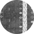 thumbnail image 1 of Ahgly Company Indoor Round Abstract Gray Contemporary Area Rugs, 7' Round, 1 of 1
